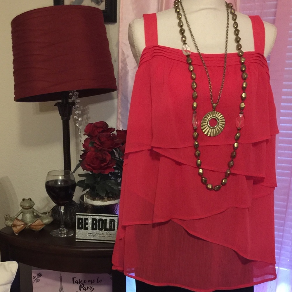 Lane Bryant Pink Summer Blouse (20)